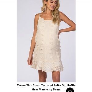 Like New Textured Ruffle Maternity Dress
